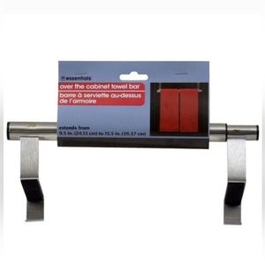 X2 Towel Bars Stainless Steel Adjustable Organizer Organize Space Saver New